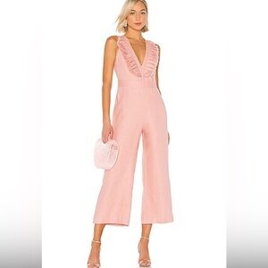 Alexis Odalys Blush Pink Linen Jumpsuit